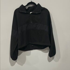 Black Quarter-Zip Pullover